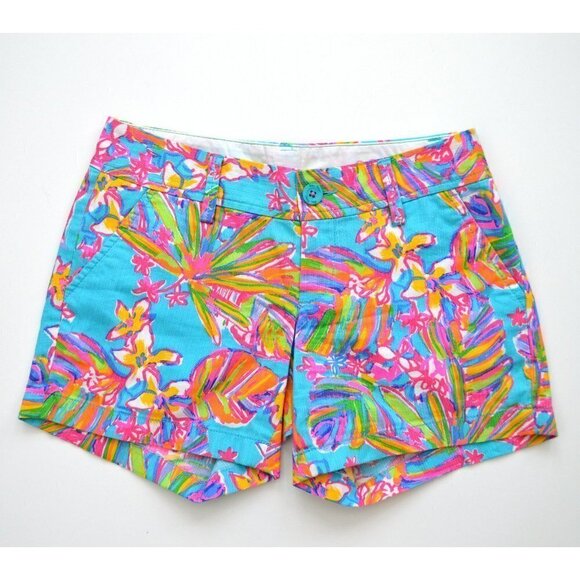 Lilly Pulitzer Pants - Lilly Pulitzer Callahan Shorts Summer Haze Blue 00